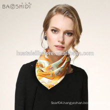 Small square neck scarf for pure silk cheap wholesale bandanas